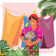 Load image into Gallery viewer, Guna Yala Girl & Peccary - Daniel Dittmar